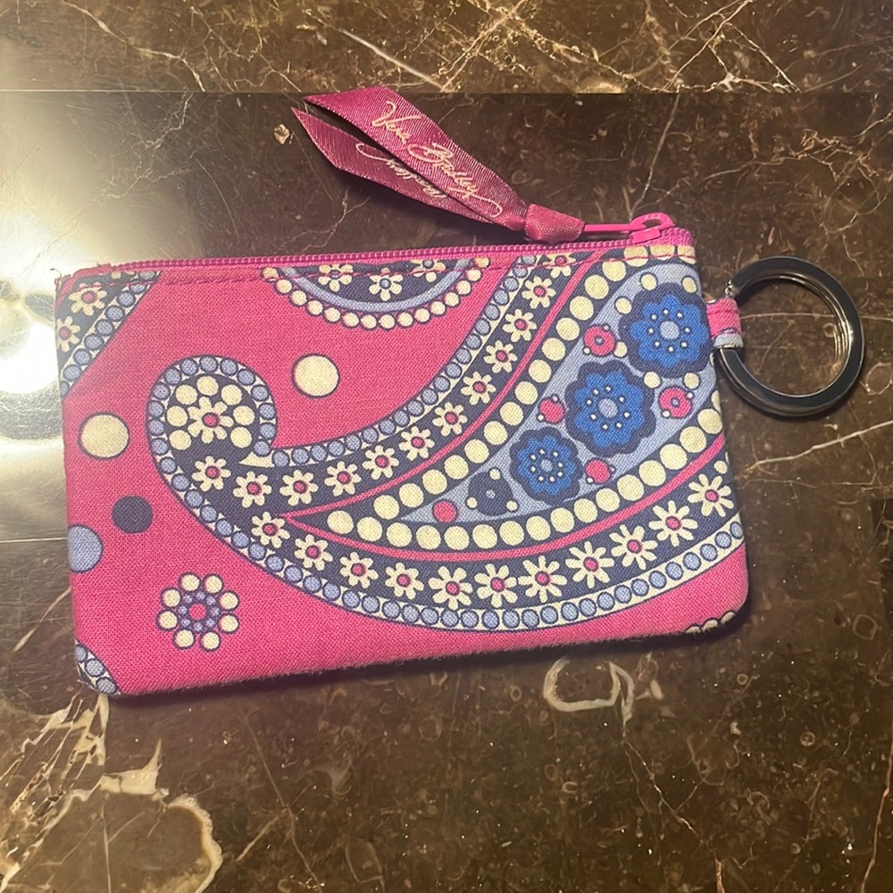 Vera Bradley Zip ID Case in Retired Boysenberry Pattern